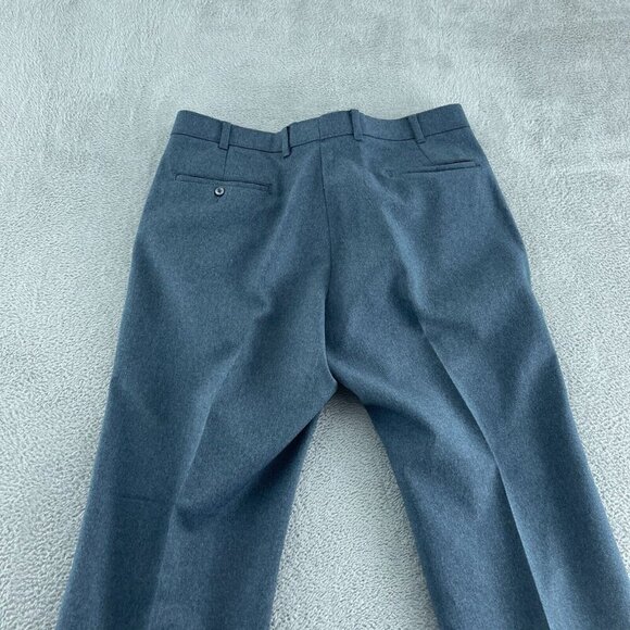 Levis Action Slacks Flat-Front Blue/Gray Trousers Mens Classic Fit Durable  3563 - Picture 2 of 10